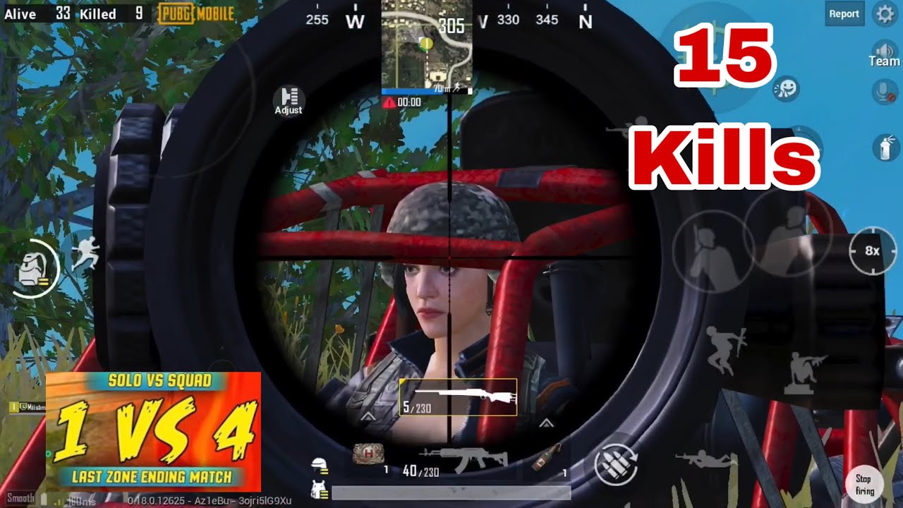 Solo vs squad best game play of pubg mobile - YouTube