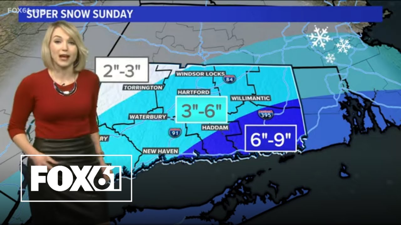 Connecticut Weather: SUPER SNOW SUNDAY in the forecast - YouTube