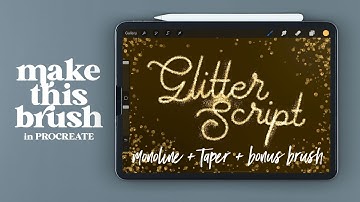 Create Glitter Script Brush in PROCREATE