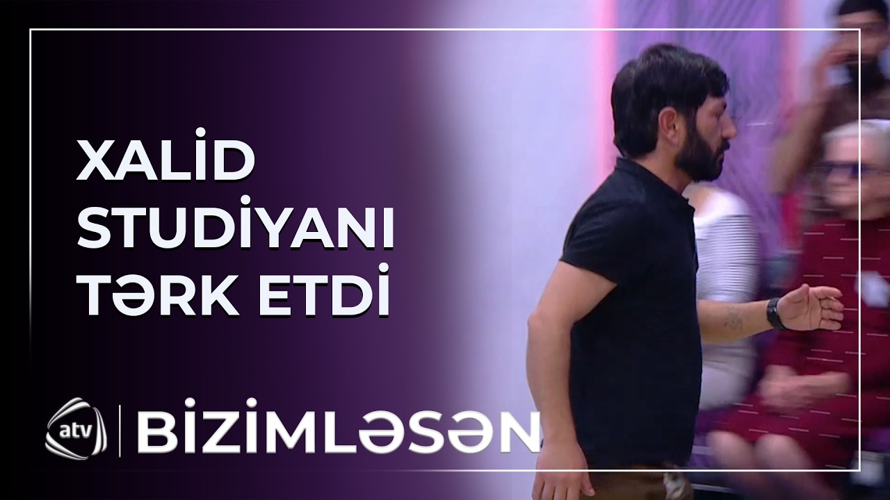 İşləmək istəməyən Xalid studiyanı TƏRK ETDİ / Bizimləsən