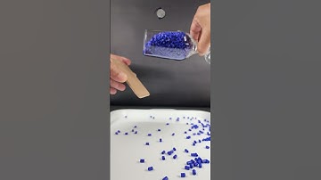 Blue beads in reverse video asmr 🧲 #shorts #beads #reverse