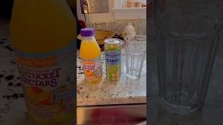 Sparkling water and juice combination #mangoflavor #sparklingwater #favorite #contentcreator