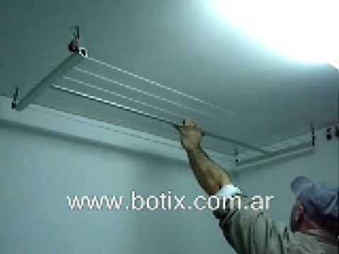 Cómo reparar la instalación de un tendedero colgante o tender de techo 