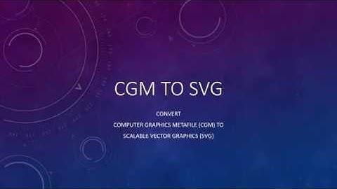 Batch Convert CGM to SVG via command line CLI