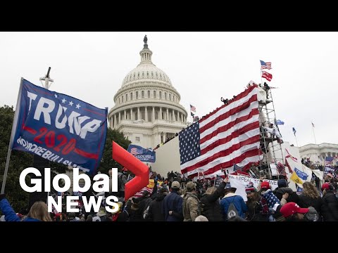 Pro-Trump demonstration against Biden&#039;s certification turns into riot at US Capitol | FULL