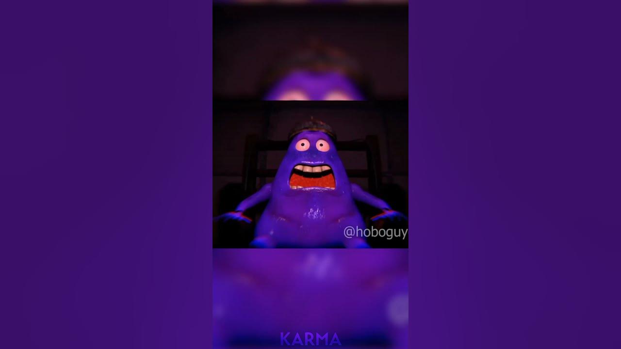 What happened if Grimace tries the Grimace Shake 🤔 YouTube