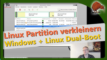 Windows und Linux Dualboot – Linux Partition mit GParted verkleinern