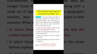 GCP Associate Cloud Engineer Exam Q&A : 1 to 3 #gcp #cloudcomputing #cloudmanagement #cloudmigration
