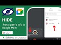 Hide participants info in google meet  google workspace for education  xfanatical