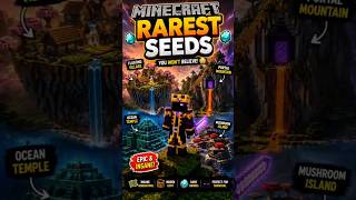 Minecraft's RAREST Seeds Ever Found! 😱 #minecraft #shorts