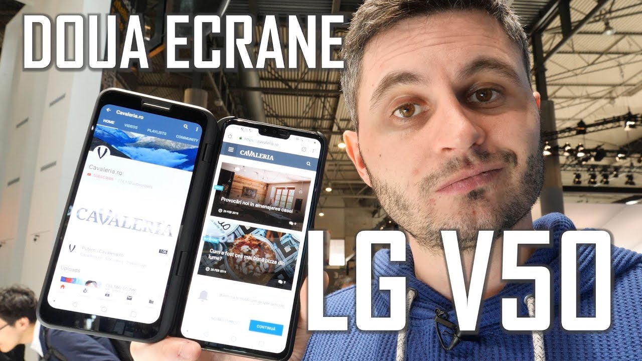 Două Ecrane Pe Lg V50 Prim Contact Youtube