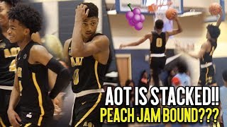 AOT IS COMING FOR THE PEACH JAM!!! AAU Super Team Is LOADED With Talent!! Final 4 Tip Off Highlights