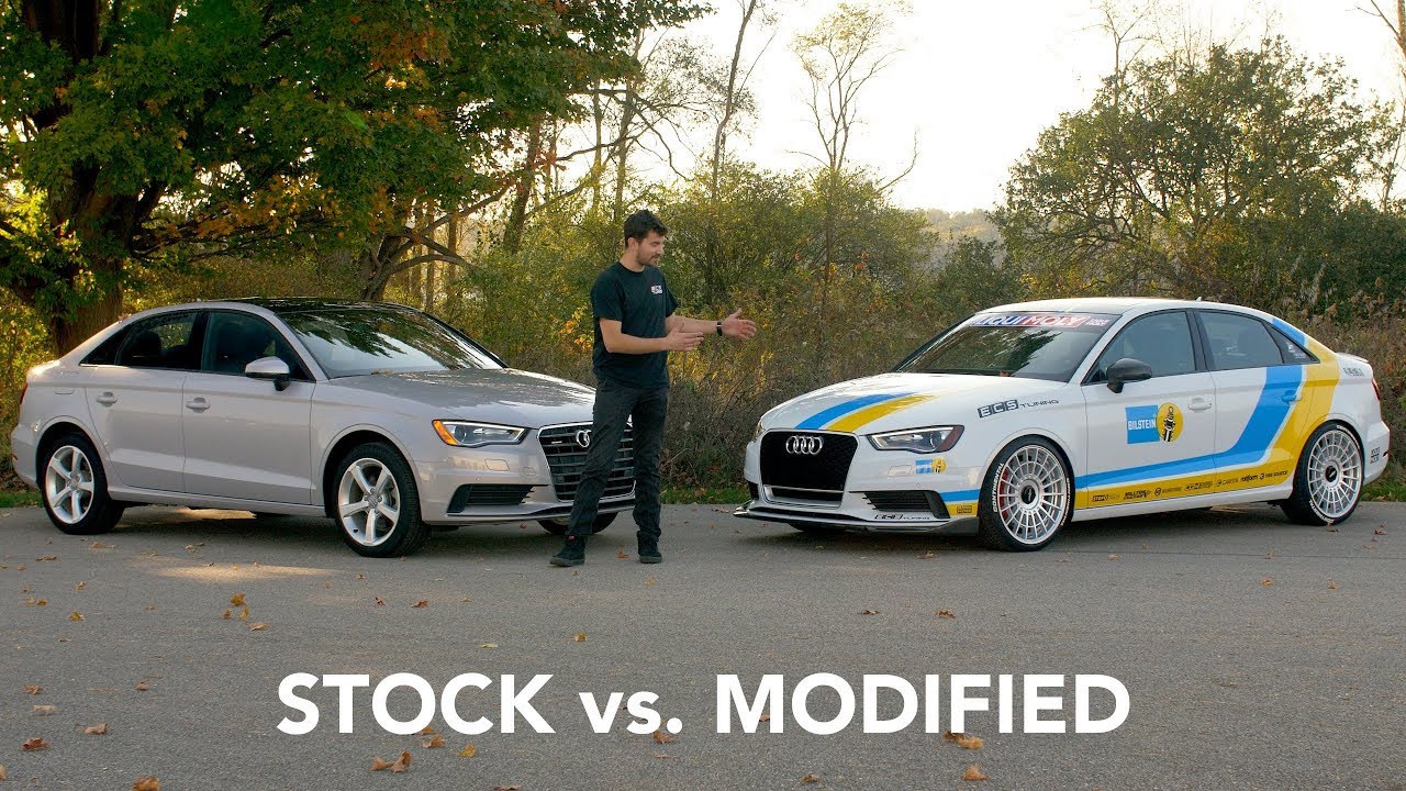 Stock vs. Modified Audi A3 - YouTube