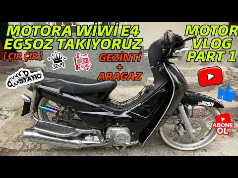 YENİ MOTORUM CUP I ÇIRÇIR WİWİ EGSOZ TAKIYORUZ I GEZİNTİ + ARAGAZ I #BerkÇakmak #Bike35 #Moto35