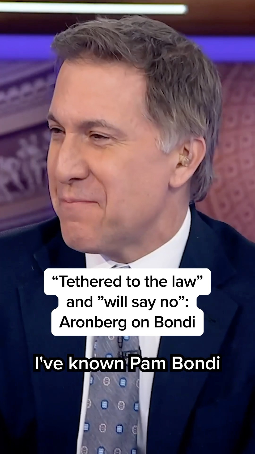 'Tethered to the law' and 'will say no': Aronberg on Bondi