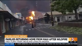 Families return to Phoenix after fleeing Maui wildfires