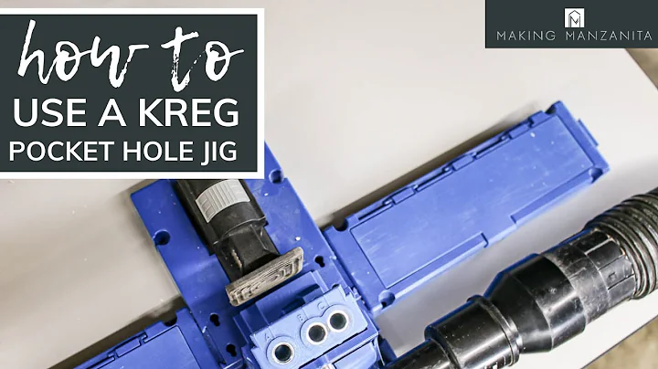 Kreg K5 Pocket Hole Jig Master System - How To Set Up & Use Your Pocket Hole Jig (For Beginners!)