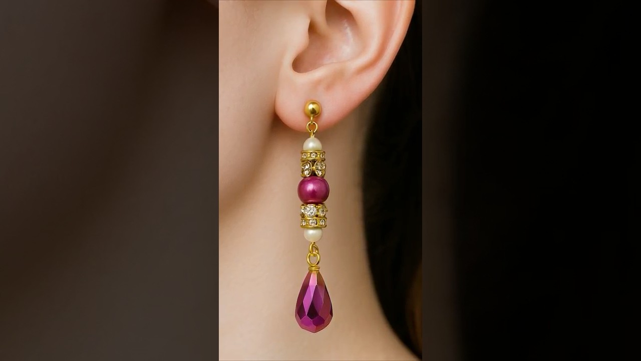 💎 Элегантные розовые серьги-капли | Актуальные украшения для вечеринок 2025 года 