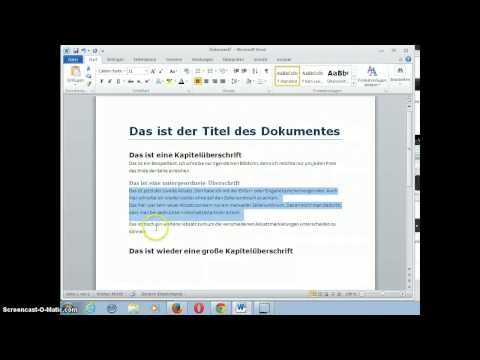ECDL Modul Textverarbeitung - Video 07