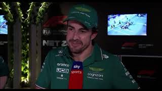 fernando alonso Post Race interview Saudi Arabia Grand Prix #f1 #fernandoalonso