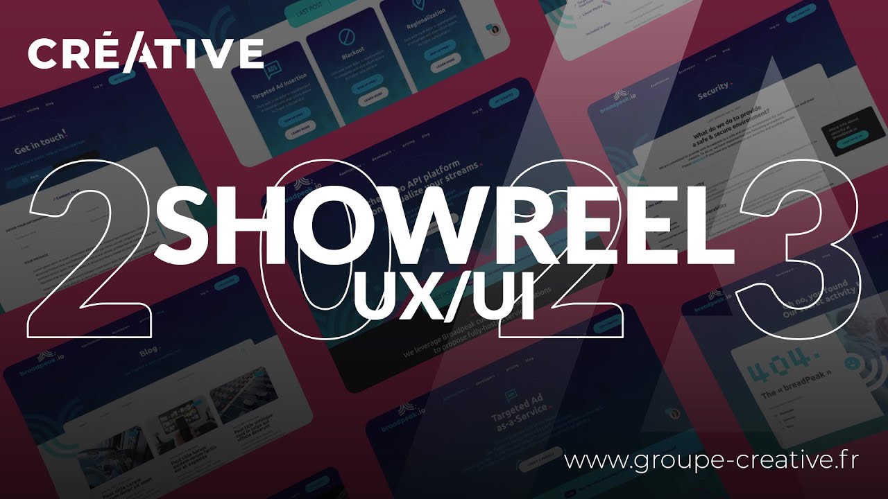 Showreel UX/UI 2023 | Groupe Créative - YouTube