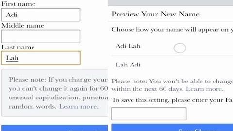 How to change Facebook name by Rohingya language