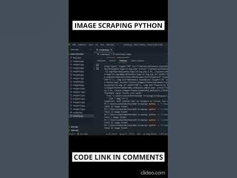 Image scraping using Python: Access images from webpage - YouTube
