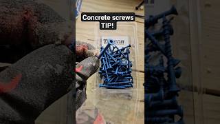 How To Screw Tapcons Into Concrete #shorts