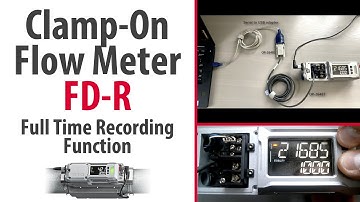 Clamp-On Flow Meter KEYENCE FD-R Series - Full Time Recording Function