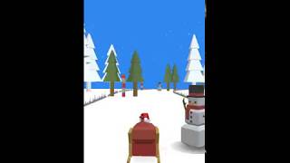 Xmas Santa Sleigh Run : Mobile Game for iOS and Android screenshot 2