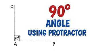 How to construct 90 degree angle using protractor Profile