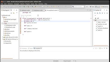 Array Based Stack (using Scala)