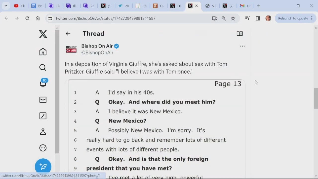 Pritzker's cousin implicated in Epstein document release