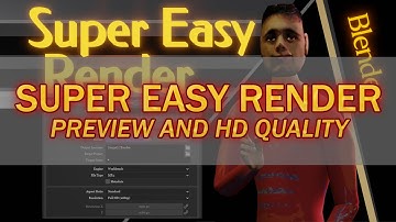Super Easy Render - Preview and HD Quality - #Blender Addon
