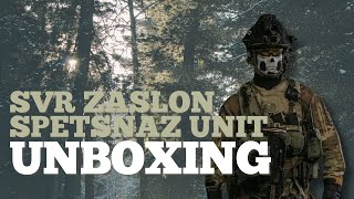 Unboxing the 1/6 scale SVR Zaslon Spetsnaz Unit Limited Edition action figure from DAM Toys