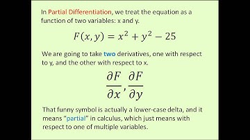 Partial Differentiation