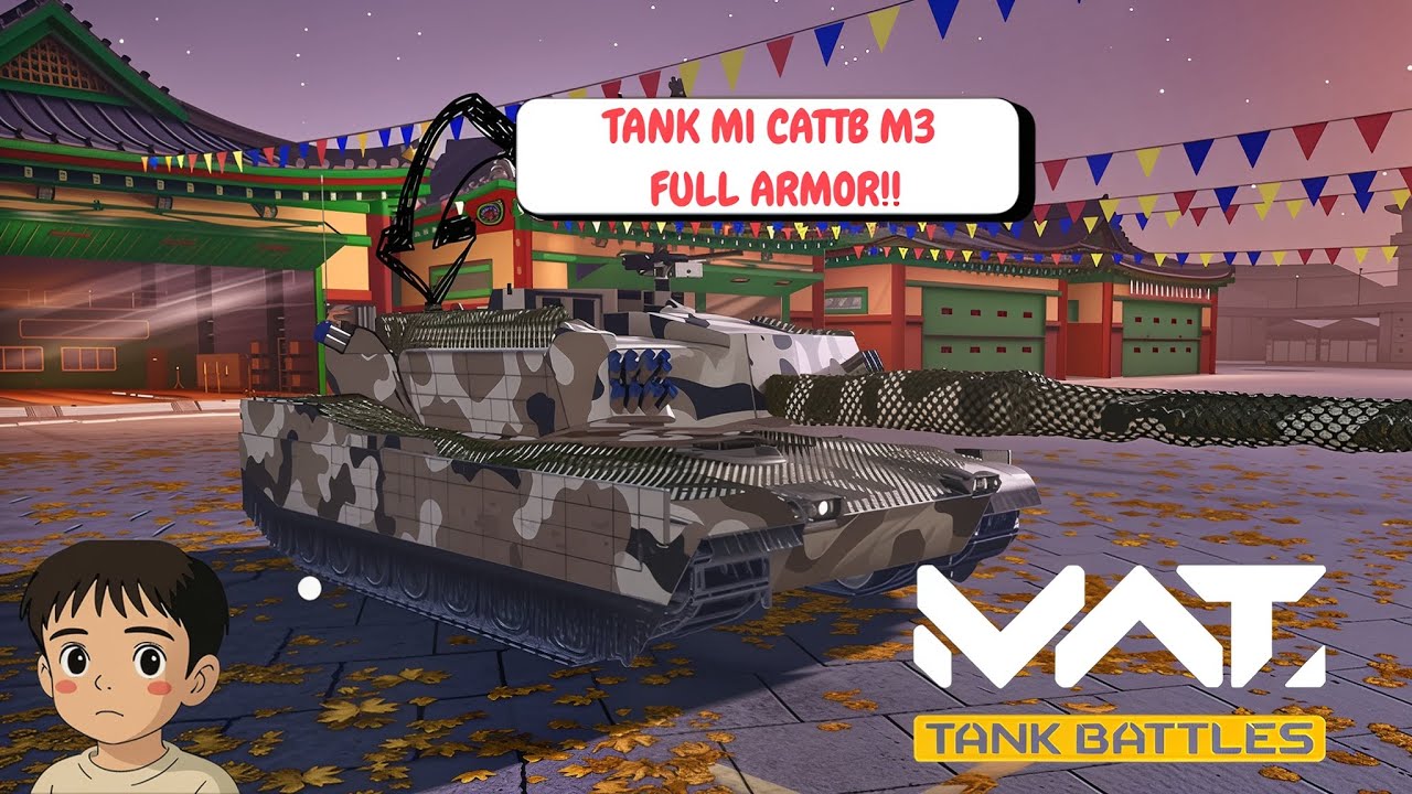 Review Tank M1 CATTB Mk3 Full Armor!! MWT : Tank Battles Indonesia!
