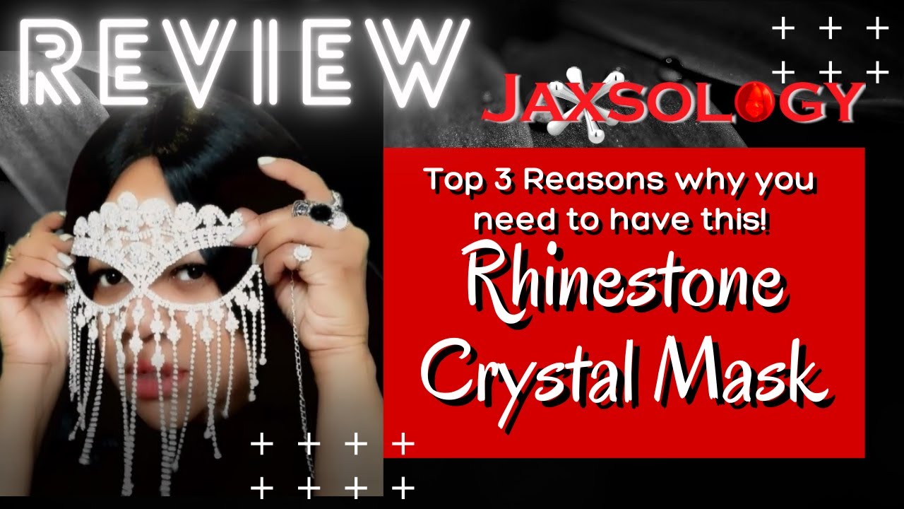 3 Top Reasons You Should Have This Rhinestone Mask: Video Review Rhinestone Veil Cosplay Mask