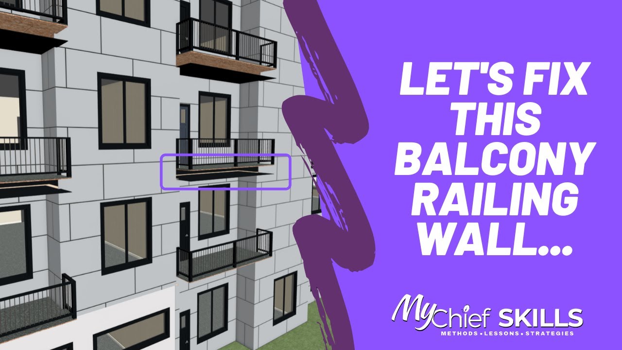 How to fix a railing wall definition in Chief Architect