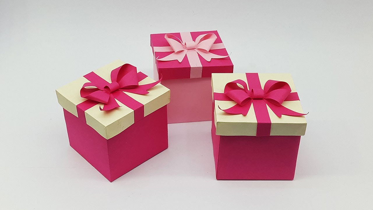 How to Make a Small Gift Box, Christmas Paper Gift Boxes Decorations