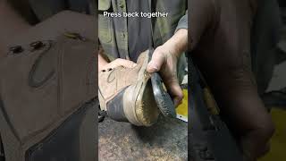 George the Cobbler: Gluing a Sole Back on a Shoe #shorts Resimi