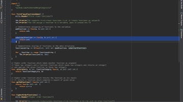 5. Go Programming Language : First class and Higher order functions