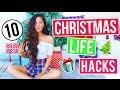 10 DIY Holiday LIFE HACKS You NEED To Try! Christmas Hacks 2016! Decor, Treats + More!