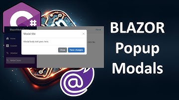 Blazor Popup Bootstrap Modals
