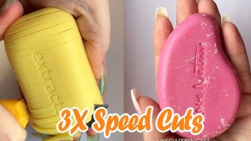 3X Speed Satisfying Soft Soap Cutting ASMR