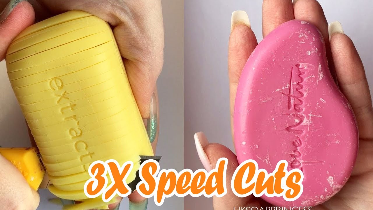3X Speed Satisfying Soft Soap Cutting ASMR