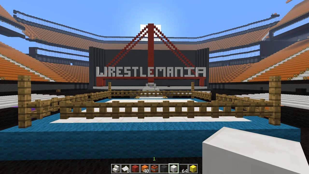 How To Build A Wwe Arena In Minecraft WWE Minecraft Arena - Starting the Stage! (Episode 2) - YouTube