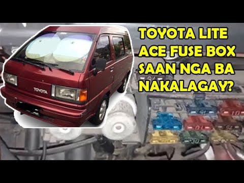 TOYOTA LITEACE FUSE BOX SAAN NGA BA NAKALAGAY? - YouTube