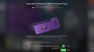 New CSGO Operation Shattered Web Pass & Coin