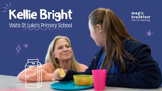 Magic Breakfast Kellie Bright Visits St Lukes Primary School